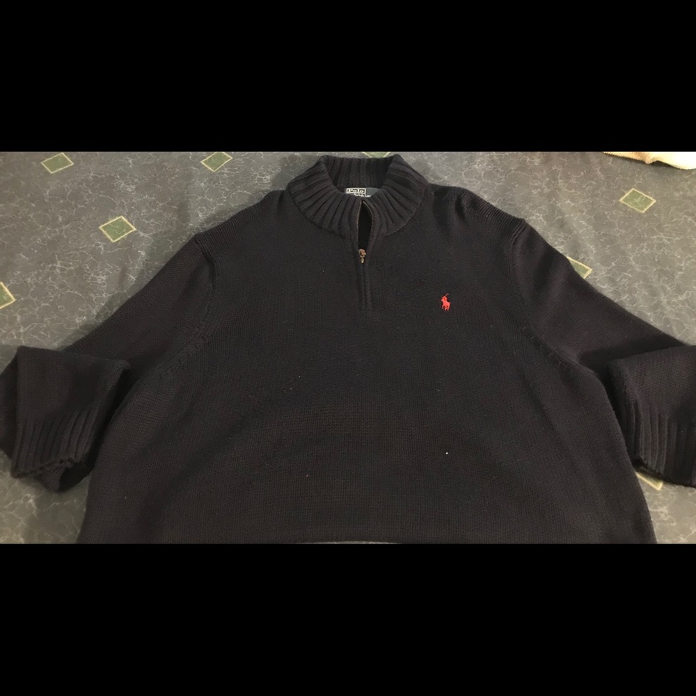 Men’s Polo Ralph Lauren half-zip knitted sweater